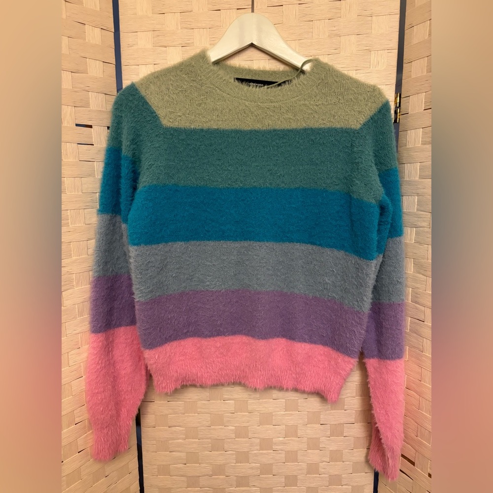 vero moda Plume Stripe Crewneck Sweater